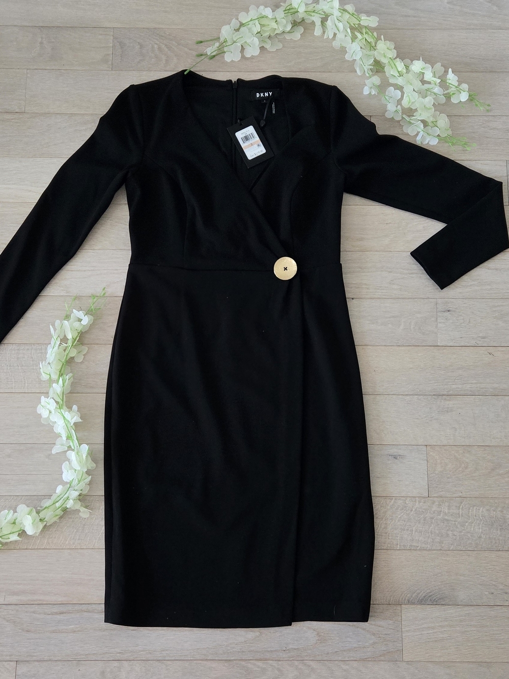 DKNY Wrap-Style Sheath Dress ✨️ Make An Offer ✨️